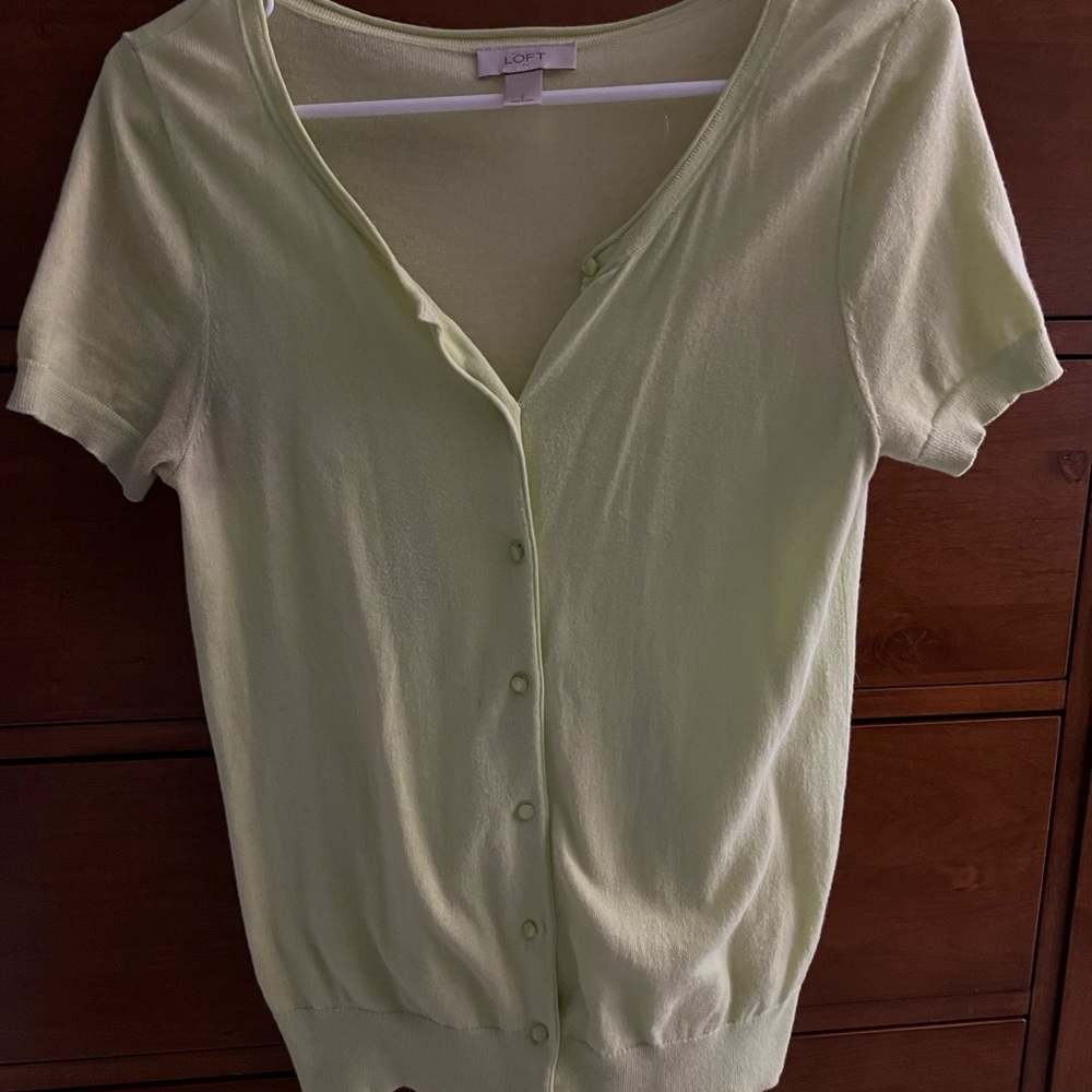 Loft Short Sleeve Cardigan